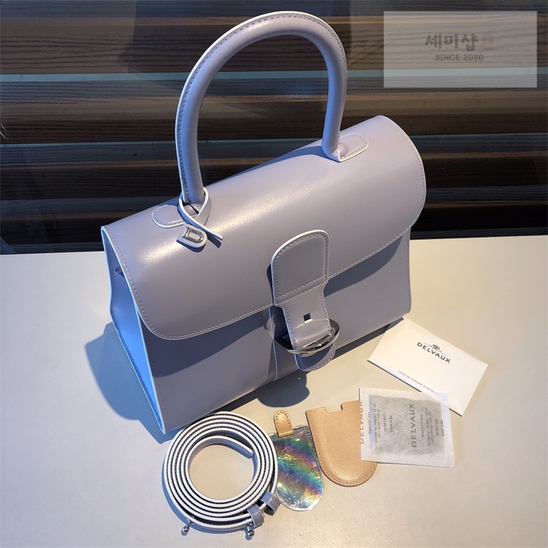 델보 델보 브리앙 MM 박스 카프 라벤더 Bag 5번 이미지