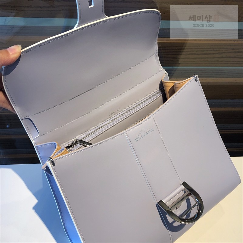 델보 델보 브리앙 MM 박스 카프 라벤더 Bag 7번 이미지
