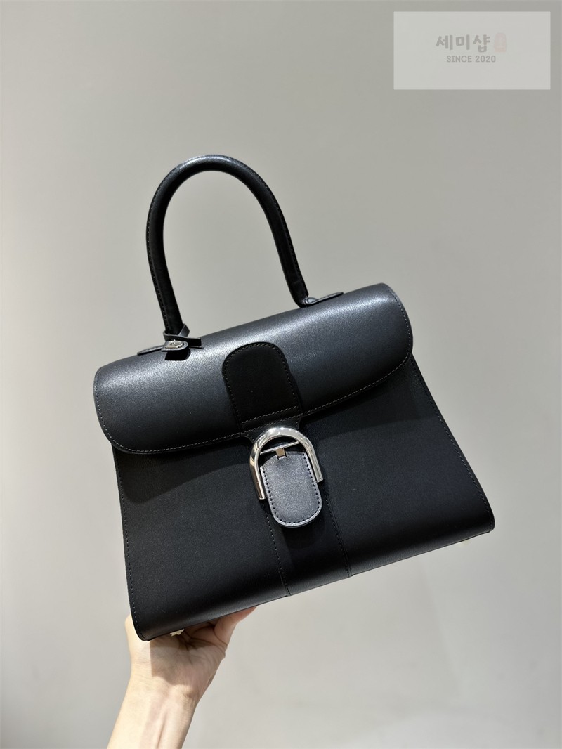 델보 델보 브리앙 MM 박스 카프 블랙 Bag 3번 이미지