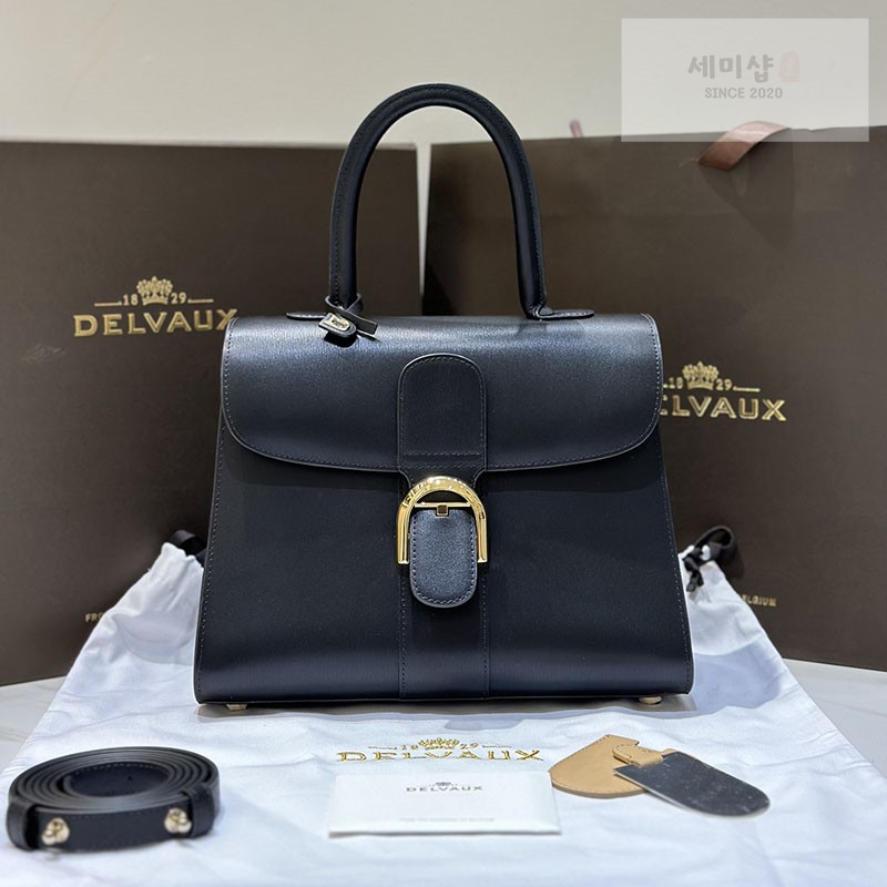 델보 델보 브리앙 MM 박스 카프 블랙 Bag 1번 이미지