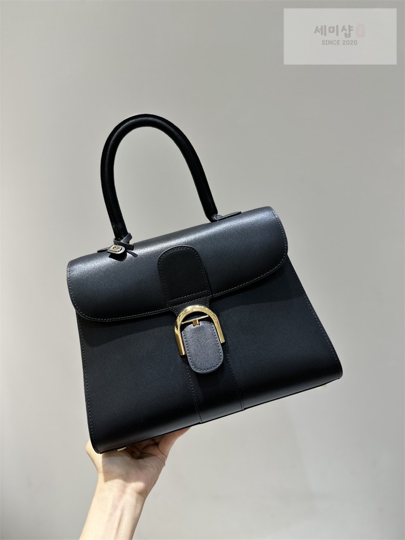 델보 델보 브리앙 MM 박스 카프 블랙 Bag 3번 이미지