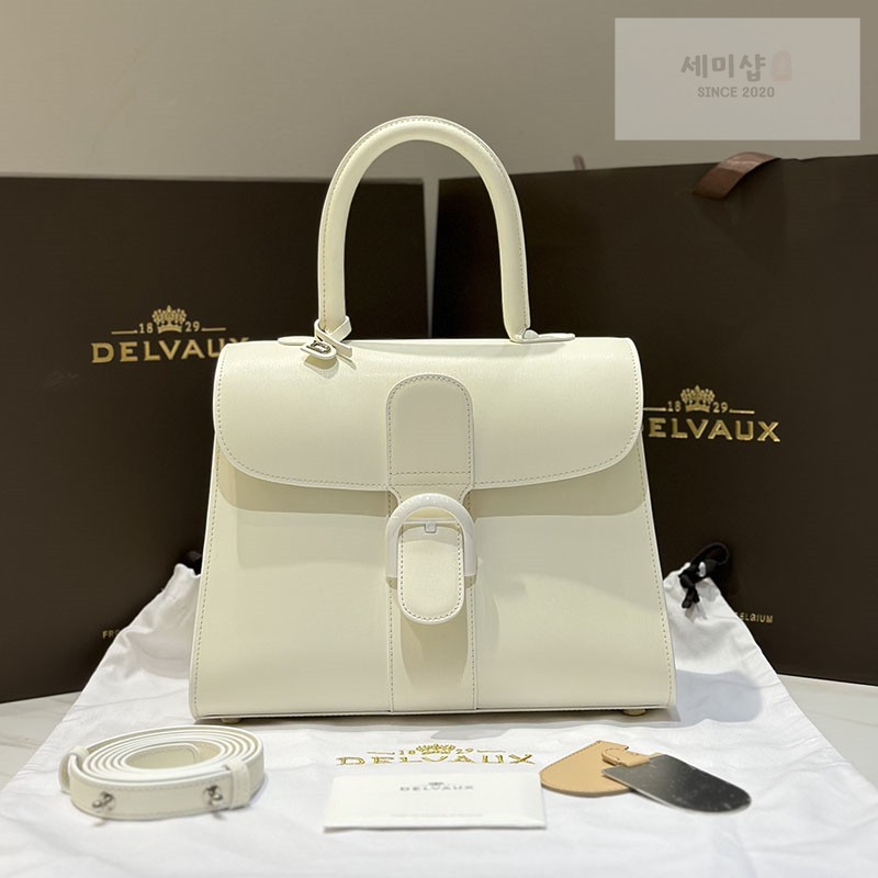 델보 델보 브리앙 MM 박스 카프 화이트 Bag 1번 이미지