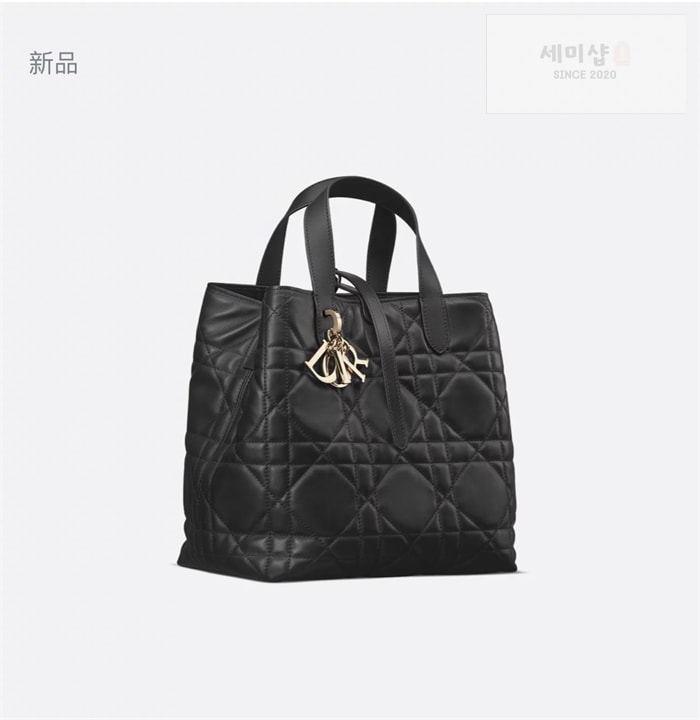 D I O R 디올 뚜주흐 미디엄 버티컬 토트백 블랙 매크로까나쥬 Bag 2번 이미지