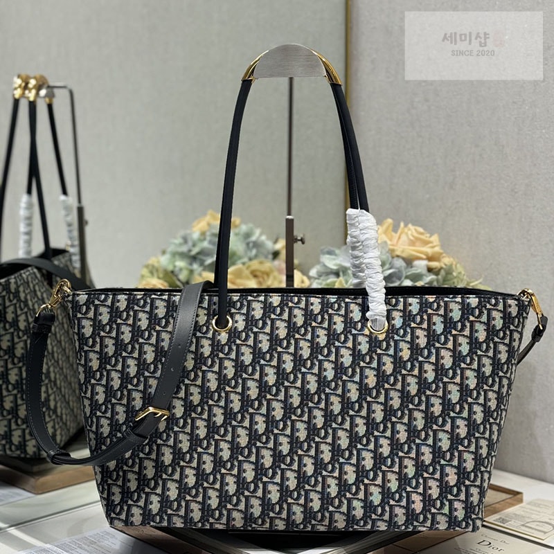 D I O R 디올 뚜주흐 백 라지 블랙 오블리크 Bag 9번 이미지