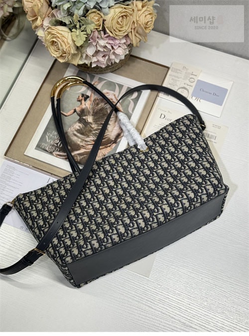 D I O R 디올 뚜주흐 백 라지 블랙 오블리크 Bag 8번 이미지