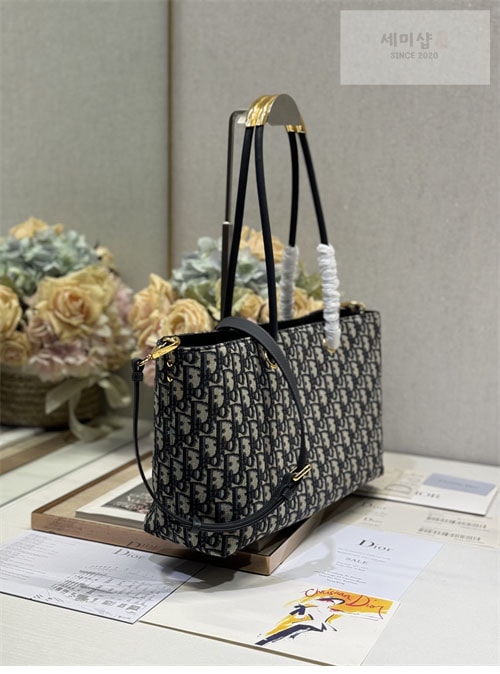 D I O R 디올 뚜주흐 백 스몰 블랙 오블리크 Bag 6번 이미지