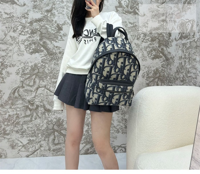 D I O R 디올 라이더 Rider 백팩 오블리크 블랙 Bag 1번 이미지