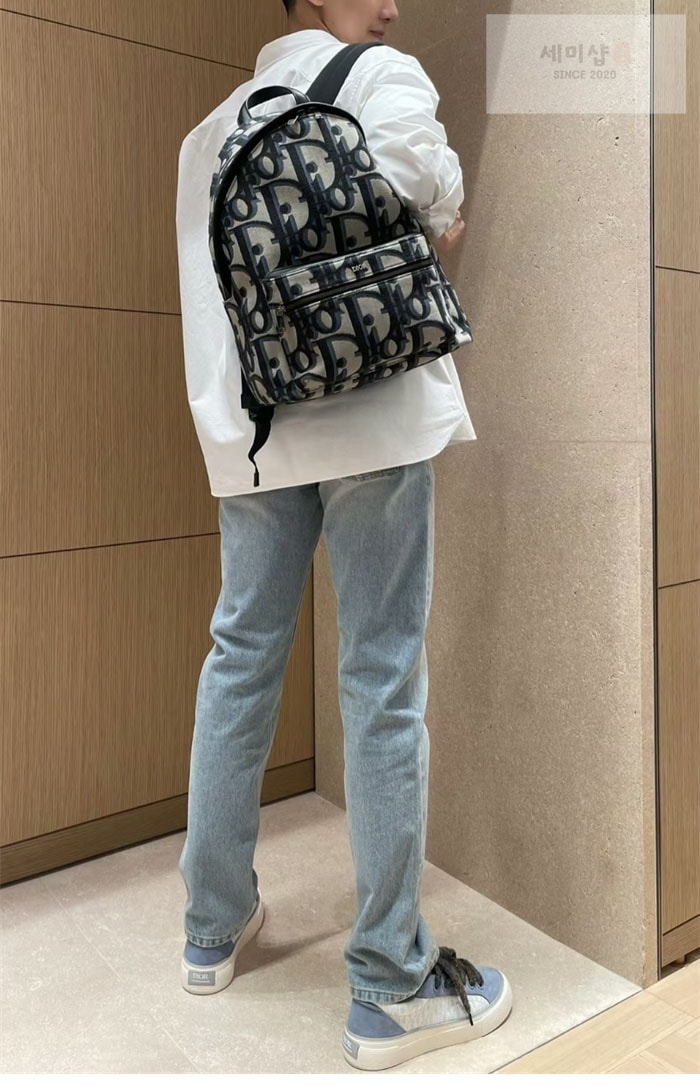 D I O R 디올 라이더 Rider 백팩 오블리크 블랙 Bag 26번 이미지