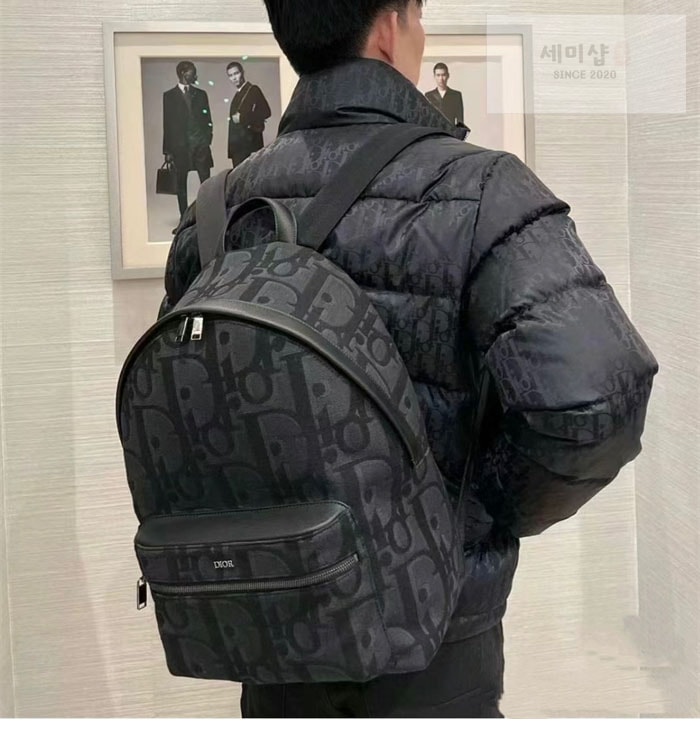 D I O R 디올 라이더 Rider 백팩 오블리크 블랙 Bag 18번 이미지