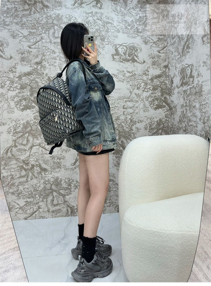 D I O R 디올 라이더 Rider 백팩 오블리크 블랙 Bag 20번 이미지