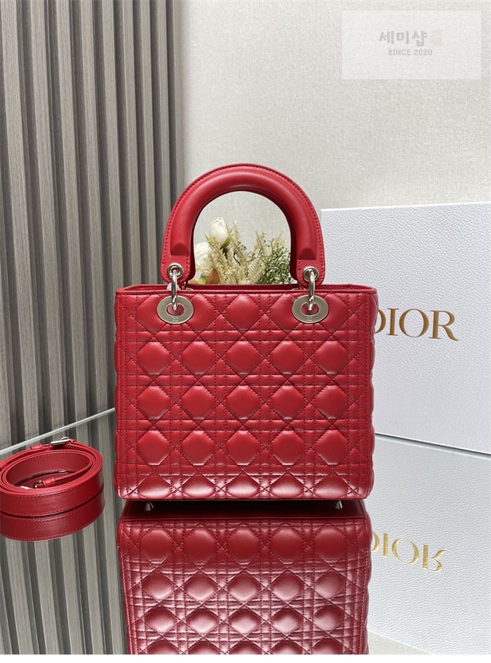 D I O R 디올 레이디 미디엄 토트백 까나쥬 레플리카 1번 이미지 - Bag | 세미샵 레플리카 사이트