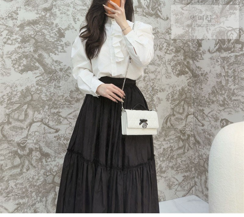 D I O R 디올 마이 미니 백 라떼 & 블랙 까나쥬 램스킨 라떼 Bag 2번 이미지