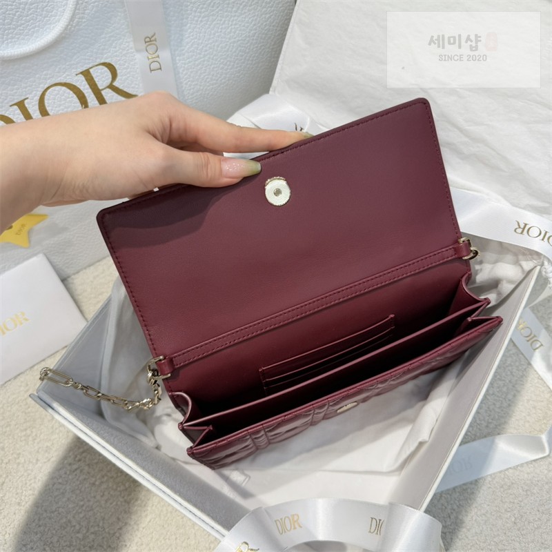 D I O R 디올 마이 미니 백 레드 까나쥬 램스킨 버건디 Bag 11번 이미지