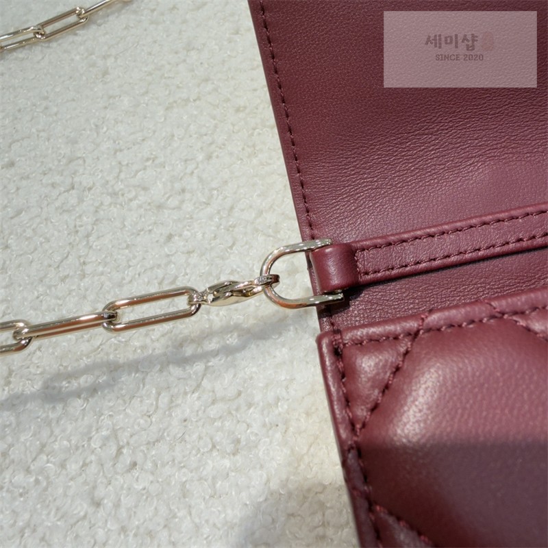 D I O R 디올 마이 미니 백 레드 까나쥬 램스킨 버건디 Bag 14번 이미지