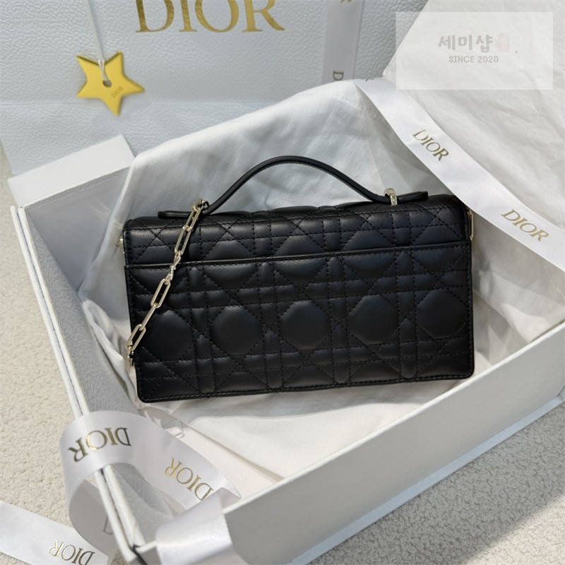 D I O R 디올 마이 미니 백 블랙 까나쥬 램스킨 블랙 Bag 6번 이미지