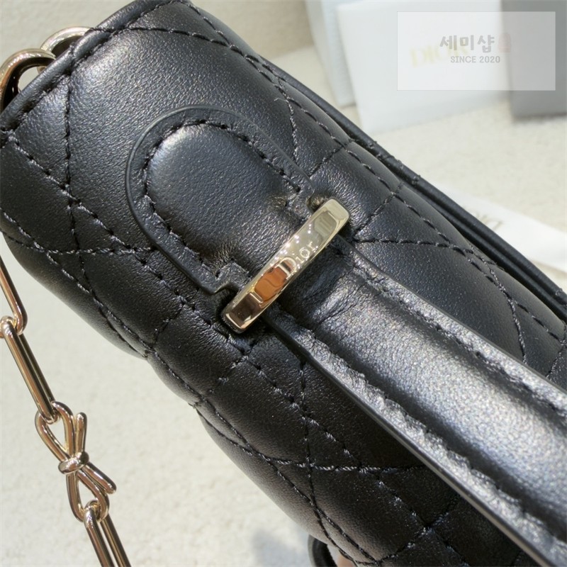 D I O R 디올 마이 미니 백 블랙 까나쥬 램스킨 블랙 Bag 10번 이미지
