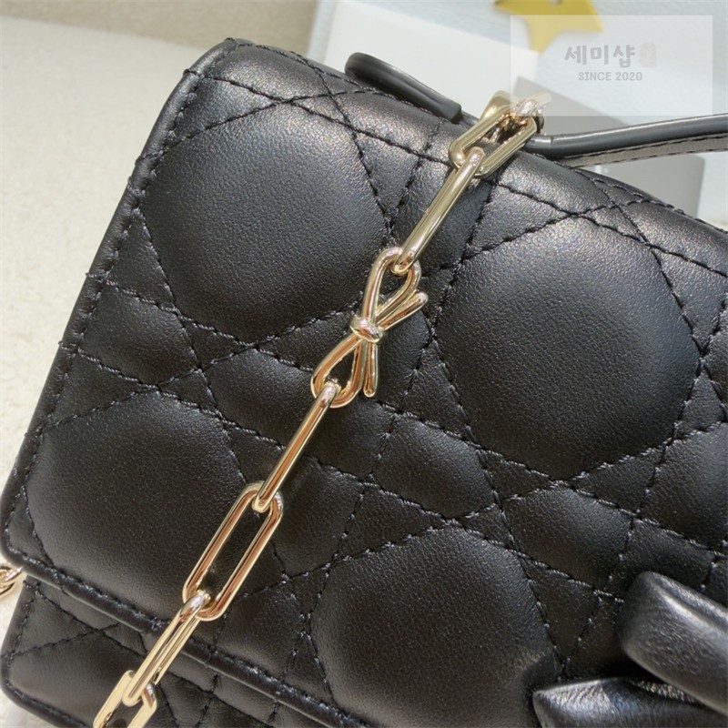 D I O R 디올 마이 미니 백 블랙 까나쥬 램스킨 블랙 Bag 13번 이미지
