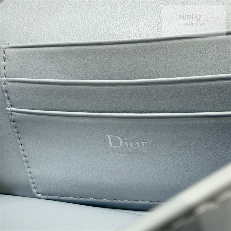 D I O R 디올 마이 미니 백 블루 까나쥬 램스킨 아이스 블루 Bag 13번 이미지