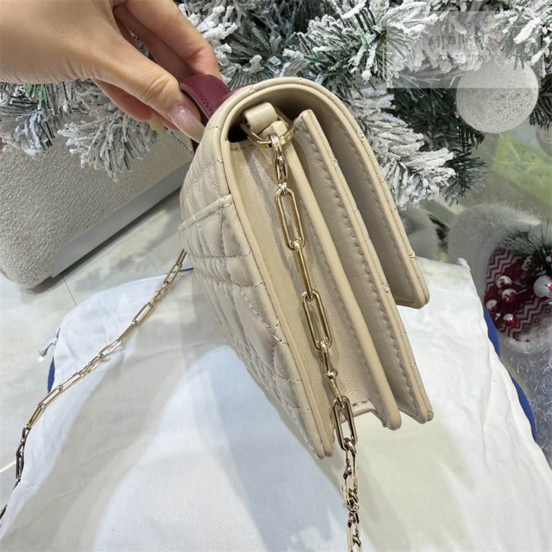 D I O R 디올 마이 미니 백 트렌치 & 레드 까나쥬 램스킨 아이보리 레드 Bag 6번 이미지