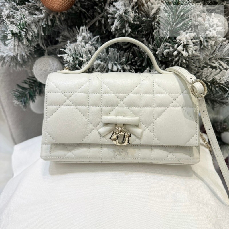 D I O R 디올 마이 텐더 탑핸들 백 미니 라떼 매크로 까나쥬 라떼 Bag 13번 이미지