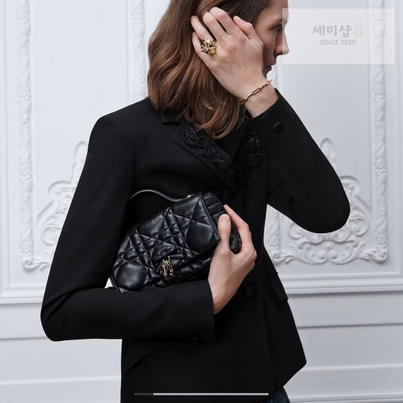 D I O R 디올 마이 텐더 탑핸들 백 미니 블랙 매크로 까나쥬 블랙 Bag 8번 이미지