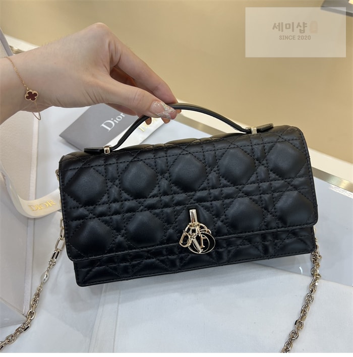 D I O R 디올 미스 디올 미니 체인백 까나쥬 블랙 Bag 6번 이미지