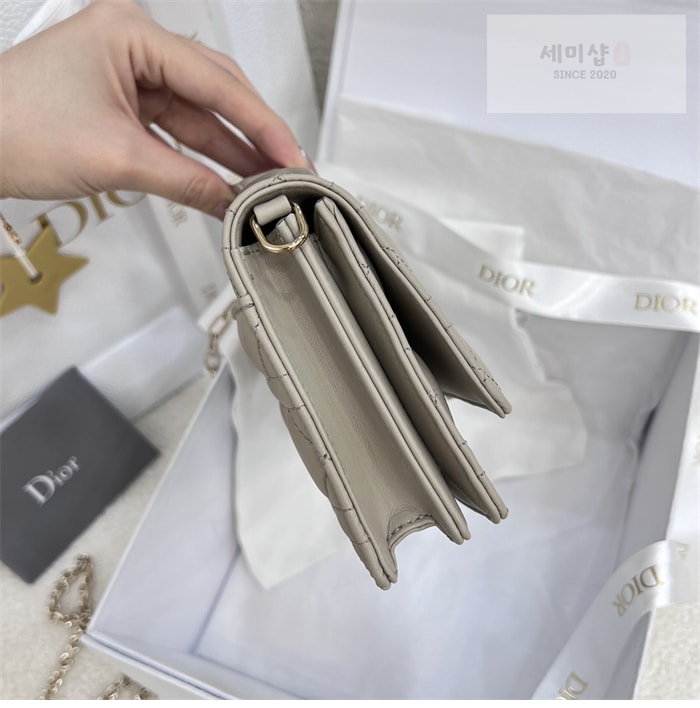 D I O R 디올 미스 디올 미니 체인백 브라우니쉬 그레이 까나쥬 Bag 3번 이미지