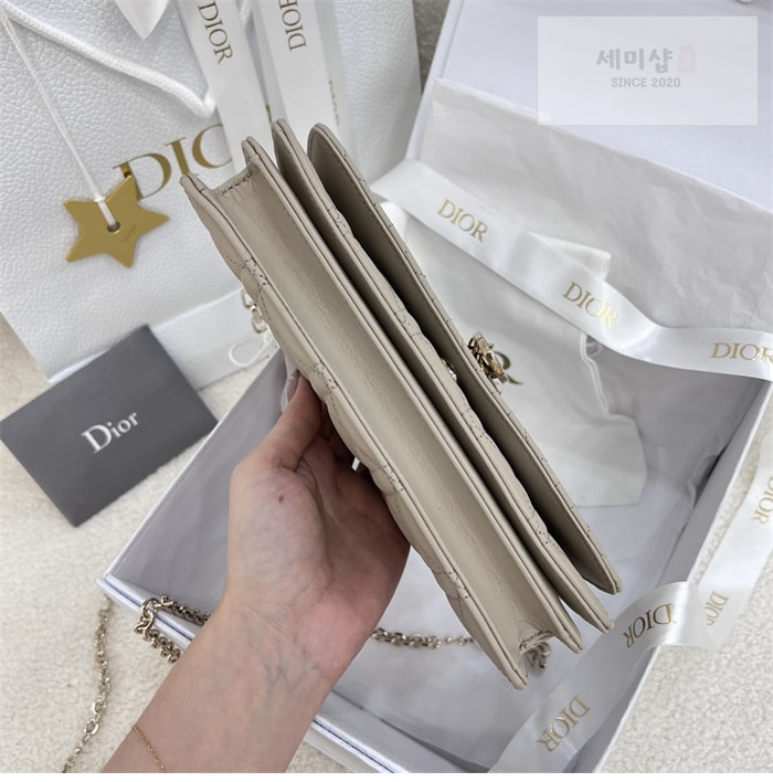 D I O R 디올 미스 디올 미니 체인백 브라우니쉬 그레이 까나쥬 Bag 12번 이미지
