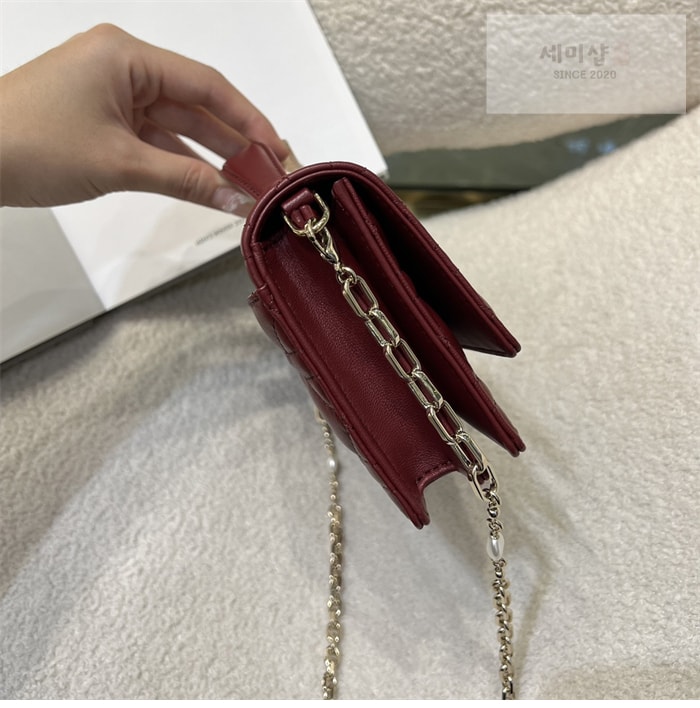 D I O R 디올 미스 디올 미니 체인백 체리 레드 까나쥬 Bag 4번 이미지