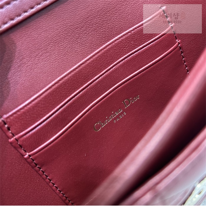D I O R 디올 미스 디올 미니 체인백 체리 레드 까나쥬 Bag 7번 이미지