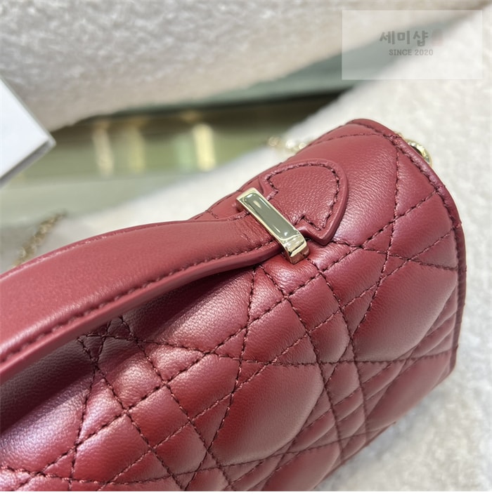 D I O R 디올 미스 디올 미니 체인백 체리 레드 까나쥬 Bag 15번 이미지