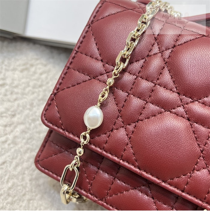 D I O R 디올 미스 디올 미니 체인백 체리 레드 까나쥬 Bag 9번 이미지