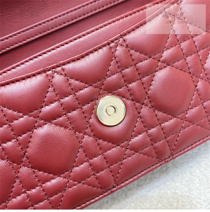 D I O R 디올 미스 디올 미니 체인백 체리 레드 까나쥬 Bag 11번 이미지