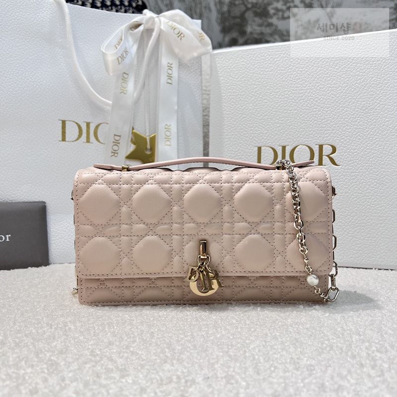 D I O R 디올 미스 디올 미니 체인백 파우더 핑크 까나쥬 Bag 14번 이미지