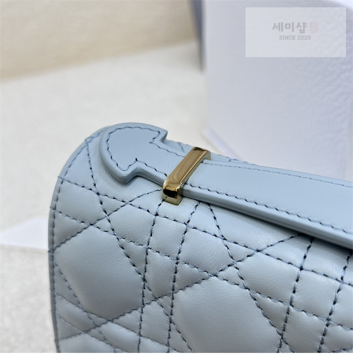 D I O R 디올 미스 디올 미니 체인백 페일 블루 까나쥬 Bag 6번 이미지
