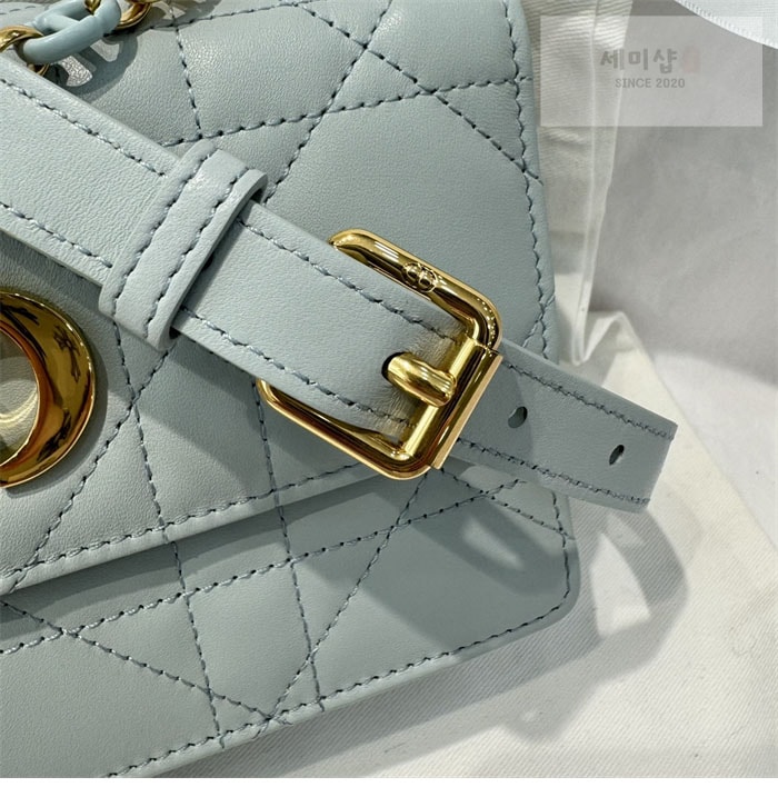 D I O R 디올 미스 카로 미니 백 클라우드 블루 매크로까나쥬 Bag 8번 이미지