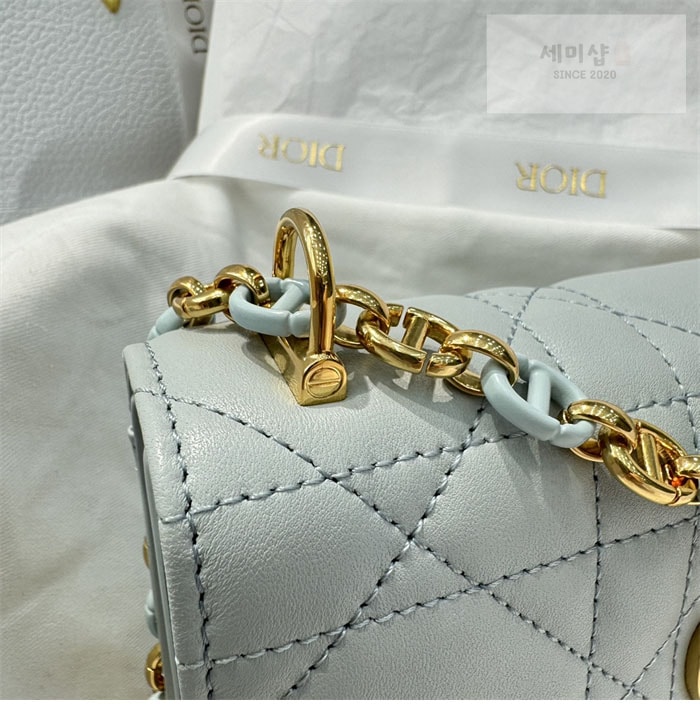D I O R 디올 미스 카로 미니 백 클라우드 블루 매크로까나쥬 Bag 3번 이미지