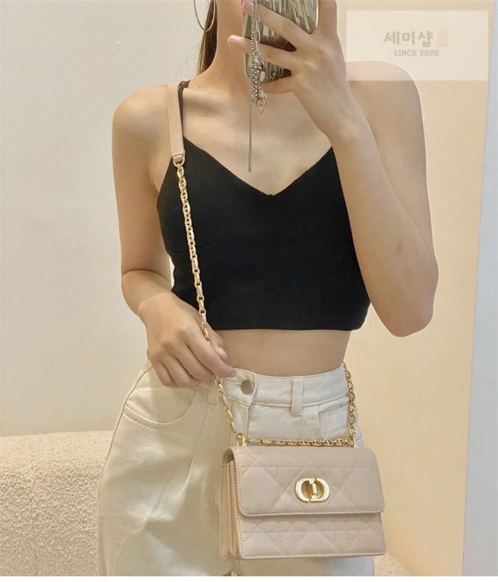 D I O R 디올 미스 카로 미니 백 파우더 베이지 매크로까나쥬 Bag 3번 이미지