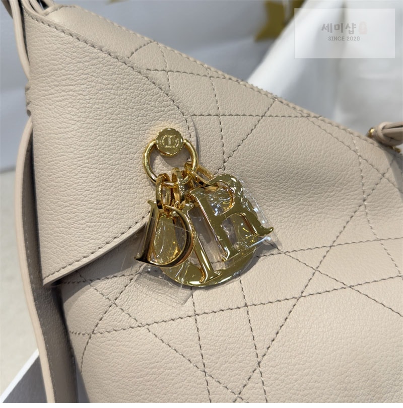 D I O R 디올 보야주 미디엄 백 파우더 베이지 매크로 까나쥬 Bag 1번 이미지