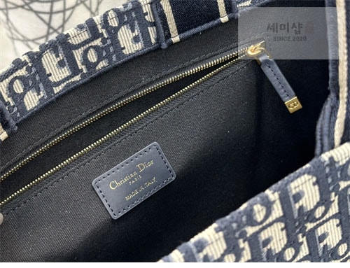 D I O R 디올 북 토트백 미디엄 오블리크 블루 Bag 9번 이미지