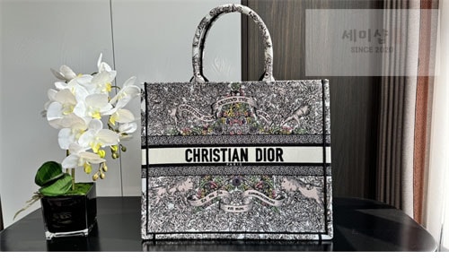 D I O R 디올 북 토트백 어라운드 더 월드 라떼 멀티 Bag 4번 이미지