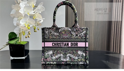 D I O R 디올 북 토트백 어라운드 더 월드 블랙 멀티 Bag 6번 이미지