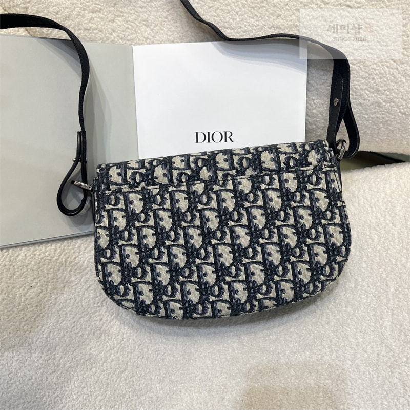 D I O R 디올 새들 스트랩 메신저백 베이지 오블리크 자카드 Bag 15번 이미지