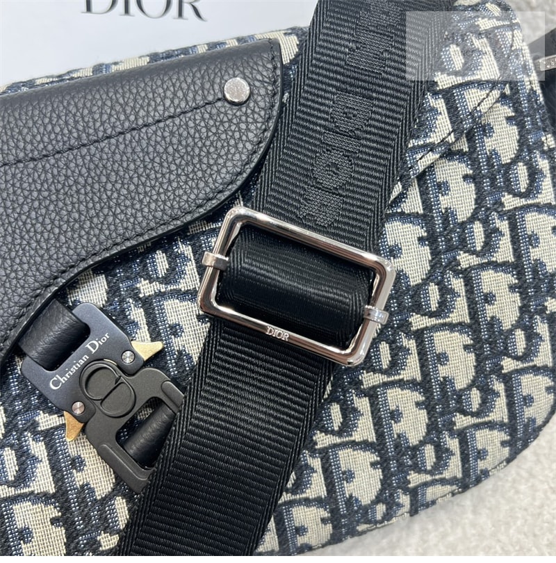 D I O R 디올 새들 스트랩 메신저백 베이지 오블리크 자카드 Bag 14번 이미지