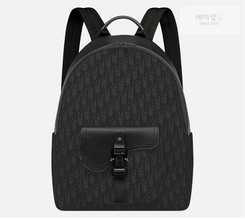 D I O R 디올 새들 지퍼 백팩 오블리크 자카드 Bag 10번 이미지