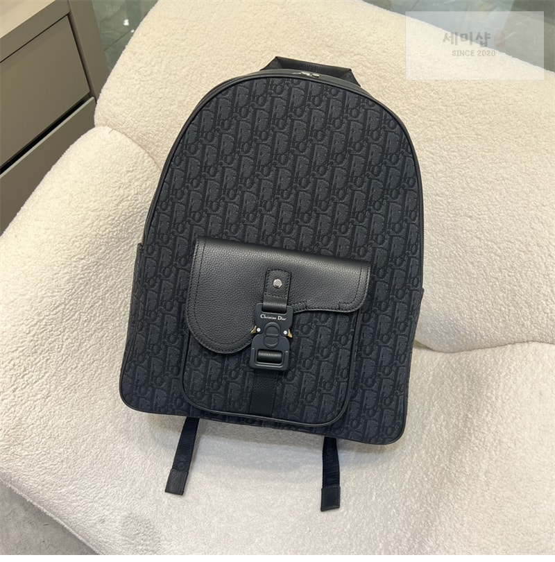 D I O R 디올 새들 지퍼 백팩 오블리크 자카드 Bag 5번 이미지