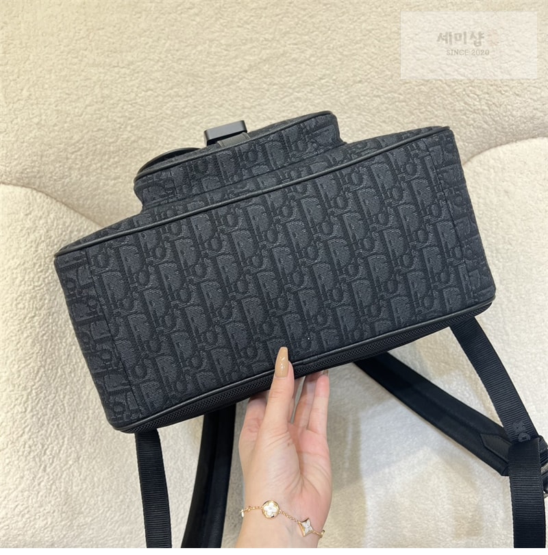 D I O R 디올 새들 지퍼 백팩 오블리크 자카드 Bag 1번 이미지
