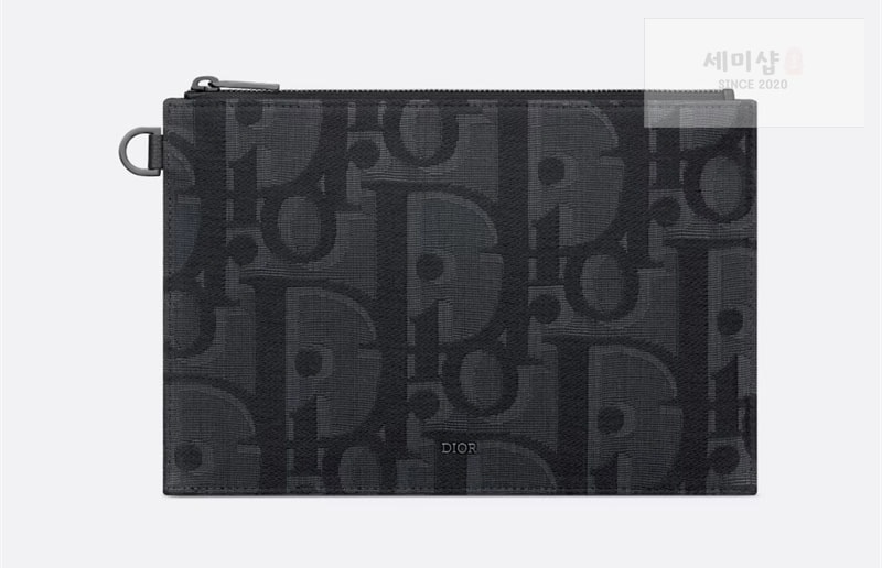 D I O R 디올 오블리크 새들 A5 파우치 클러치 백 블랙 Bag 8번 이미지