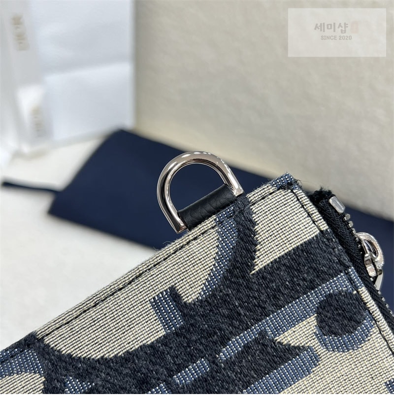 D I O R 디올 오블리크 새들 A5 파우치 클러치 백 블랙 Bag 17번 이미지