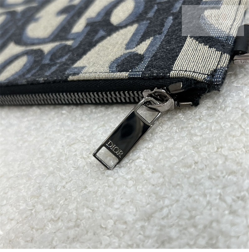 D I O R 디올 오블리크 새들 A5 파우치 클러치 백 블랙 Bag 9번 이미지